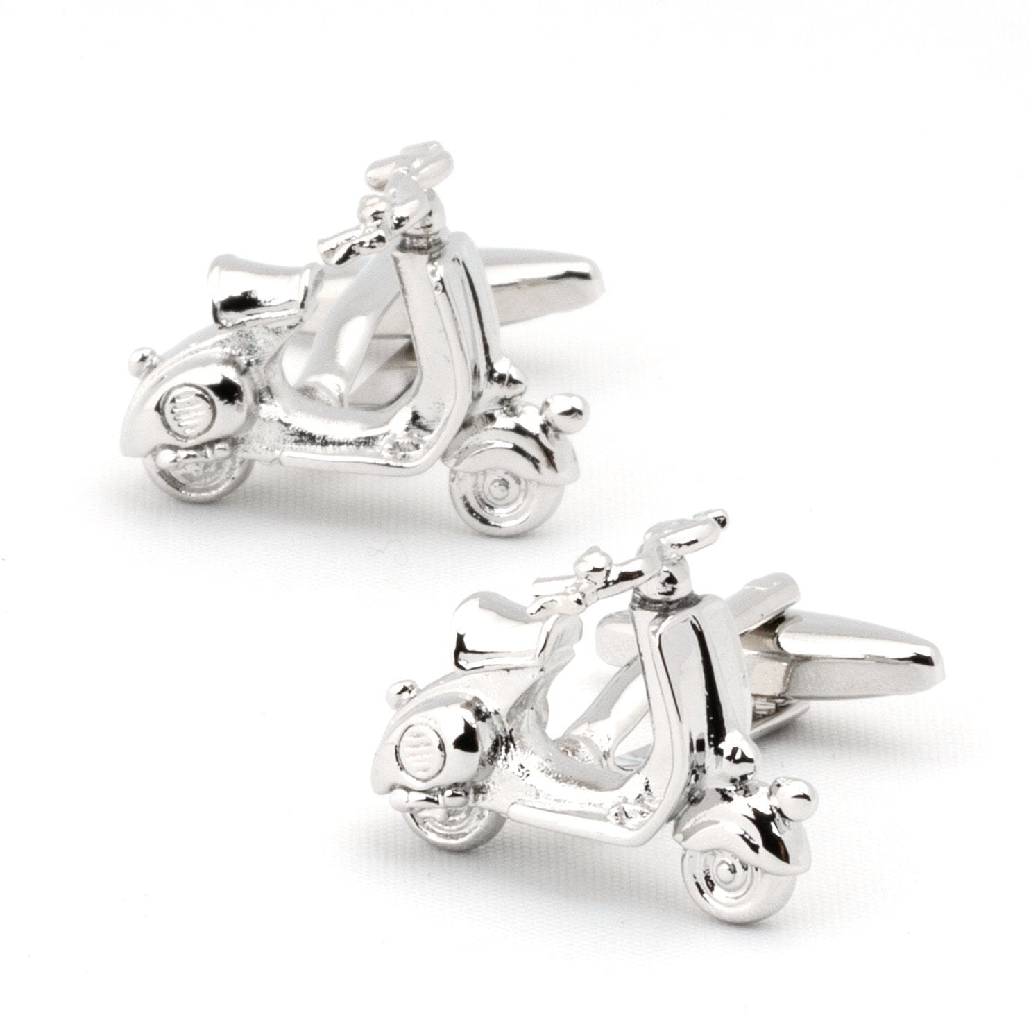 Silver 3D Vespa Scooter Cufflinks Novelty Cufflinks Clinks Australia Silver 3D Vespa Scooter Cufflinks 