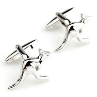 Australian Silver Kangaroo Cufflinks Silver Cufflinks Clinks Australia