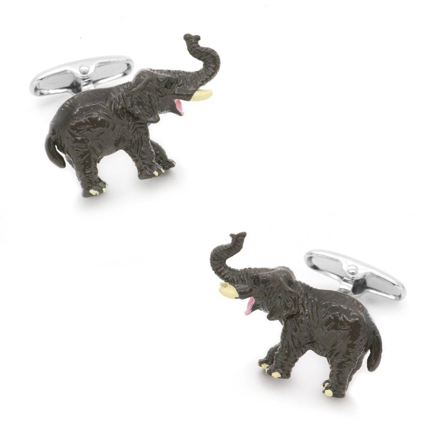 Colour Enamel Elephant Cufflinks Novelty Cufflinks Clinks Australia Colour Enamel Elephant Cufflinks 