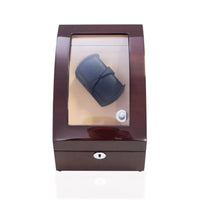 Avoca Watch Winder Box for 2 + 3 watches in Mahogany Watch Winder Boxes Clinks