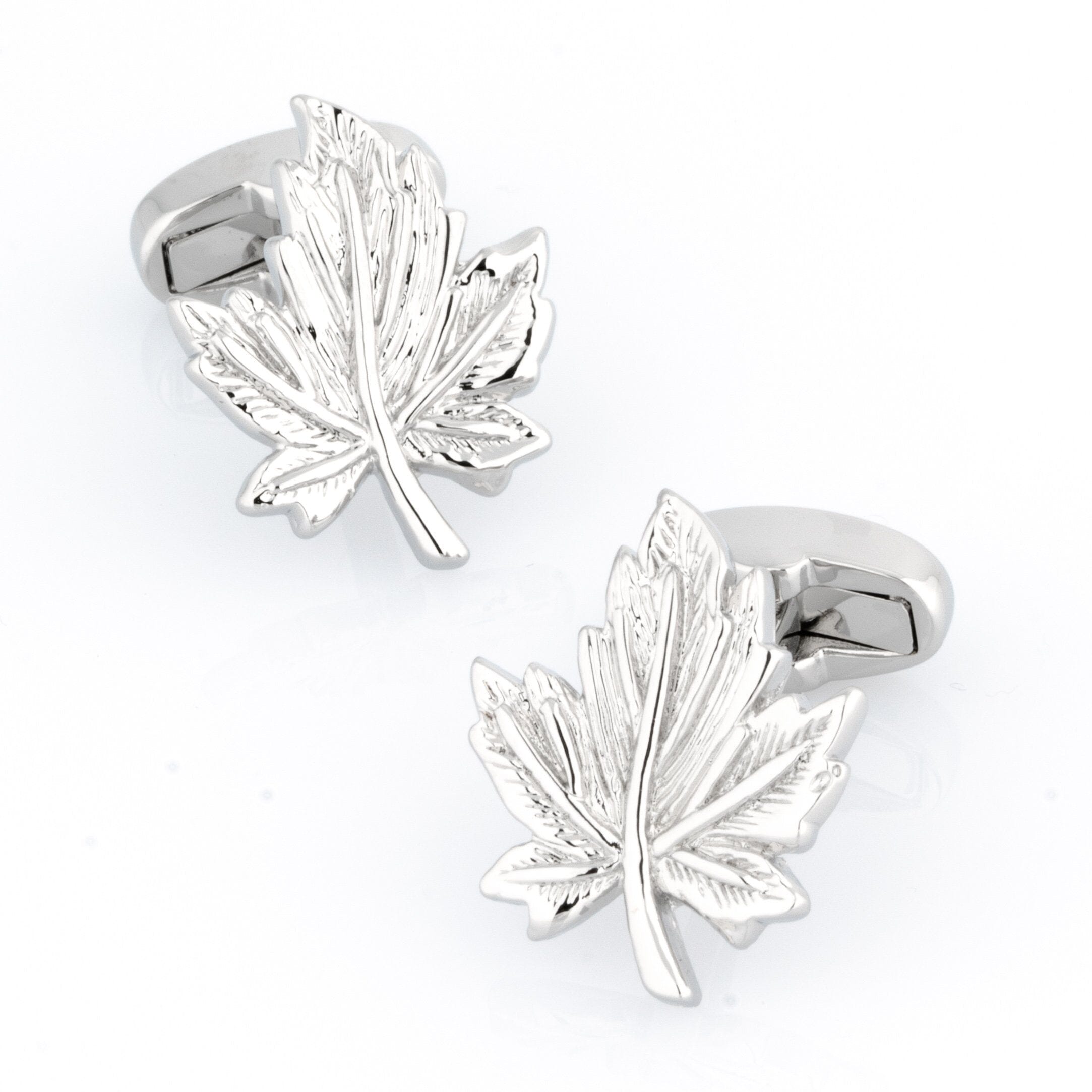 Silver Canadian Maple Leaf Cufflinks Novelty Cufflinks Clinks Australia Silver Canadian Maple Leaf Cufflinks 