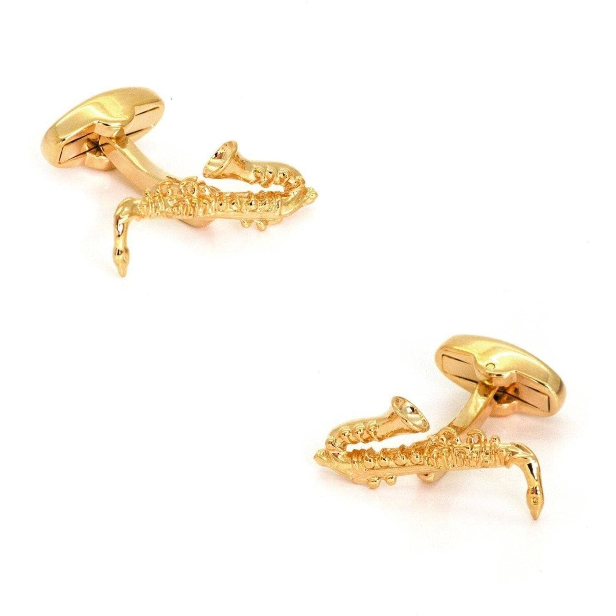 Gold Saxaphone Cufflinks Novelty Cufflinks Clinks Australia 