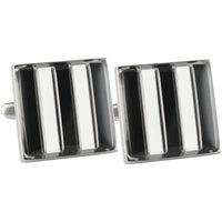 Colour Collingwood FC AFL Cufflinks Novelty Cufflinks AFL Colour Collingwood FC ALF Cufflinks