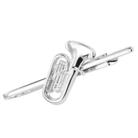 Tuba Tie Bar in Silver Tie Bars Clinks Australia