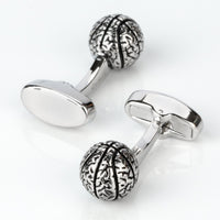 Silver Basketball Cufflinks Novelty Cufflinks Clinks Australia Silver Basketball Cufflinks