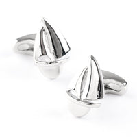 Silver Sailing Boat Yacht Cufflinks Novelty Cufflinks Clinks Australia