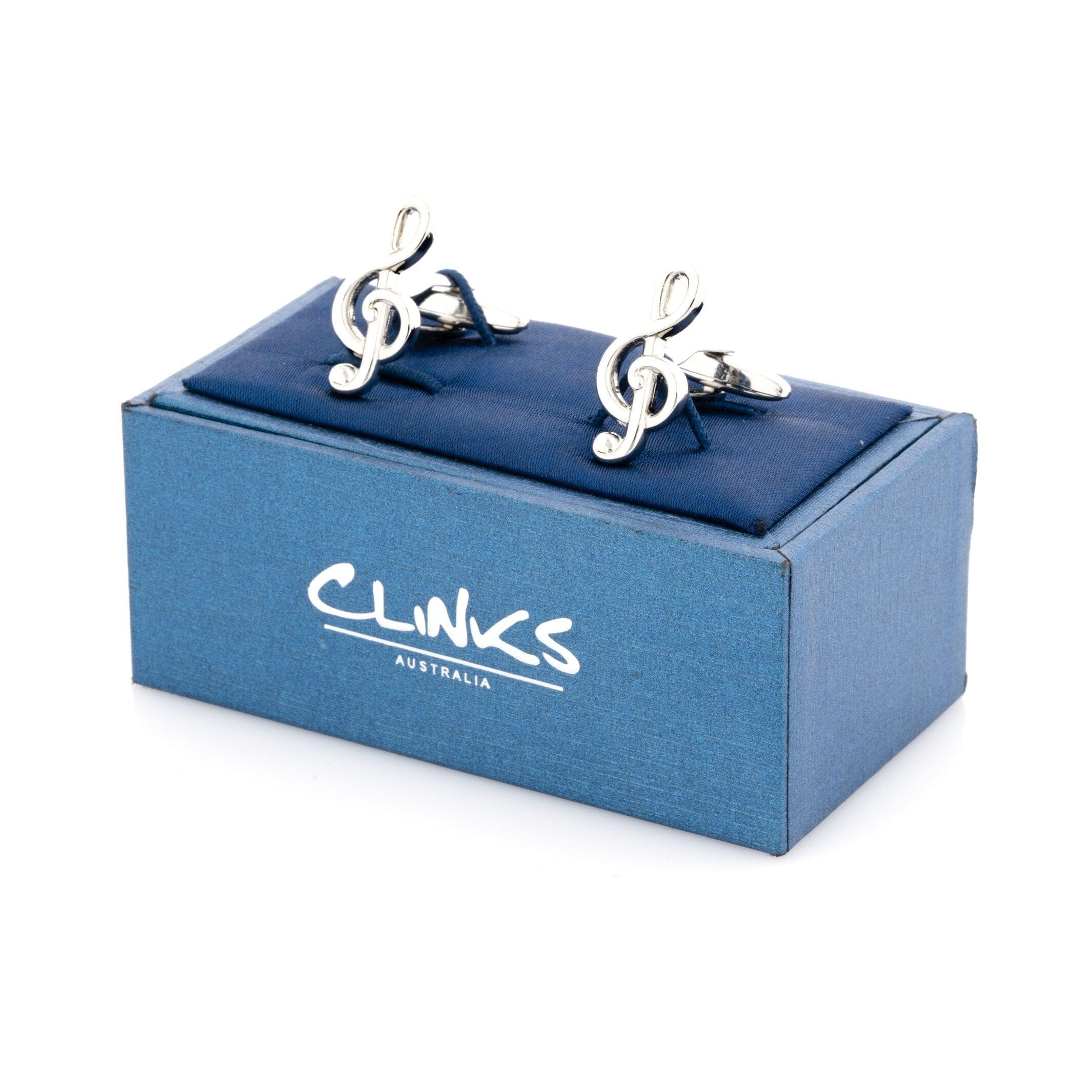 Treble Clef Silver Cufflinks Novelty Cufflinks Clinks Australia 