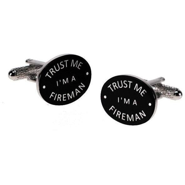 Trust Me I'm a Fireman Cufflinks Novelty Cufflinks Clinks Australia Trust Me I'm a Fireman Cufflinks 