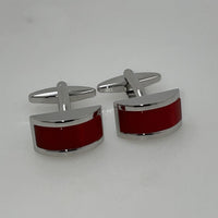 Burnt Orange Cateye Cufflinks Classic & Modern Cufflinks Clinks Australia