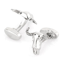 Bulls Head with Horns Cufflinks Novelty Cufflinks Clinks Australia