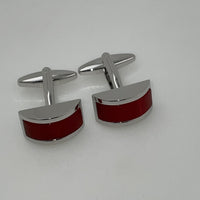 Burnt Orange Cateye Cufflinks Classic & Modern Cufflinks Clinks Australia