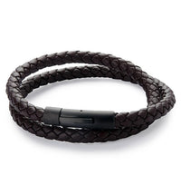 Barrel Double Wrap Leather Bracelet Bracelet Clinks Australia Default