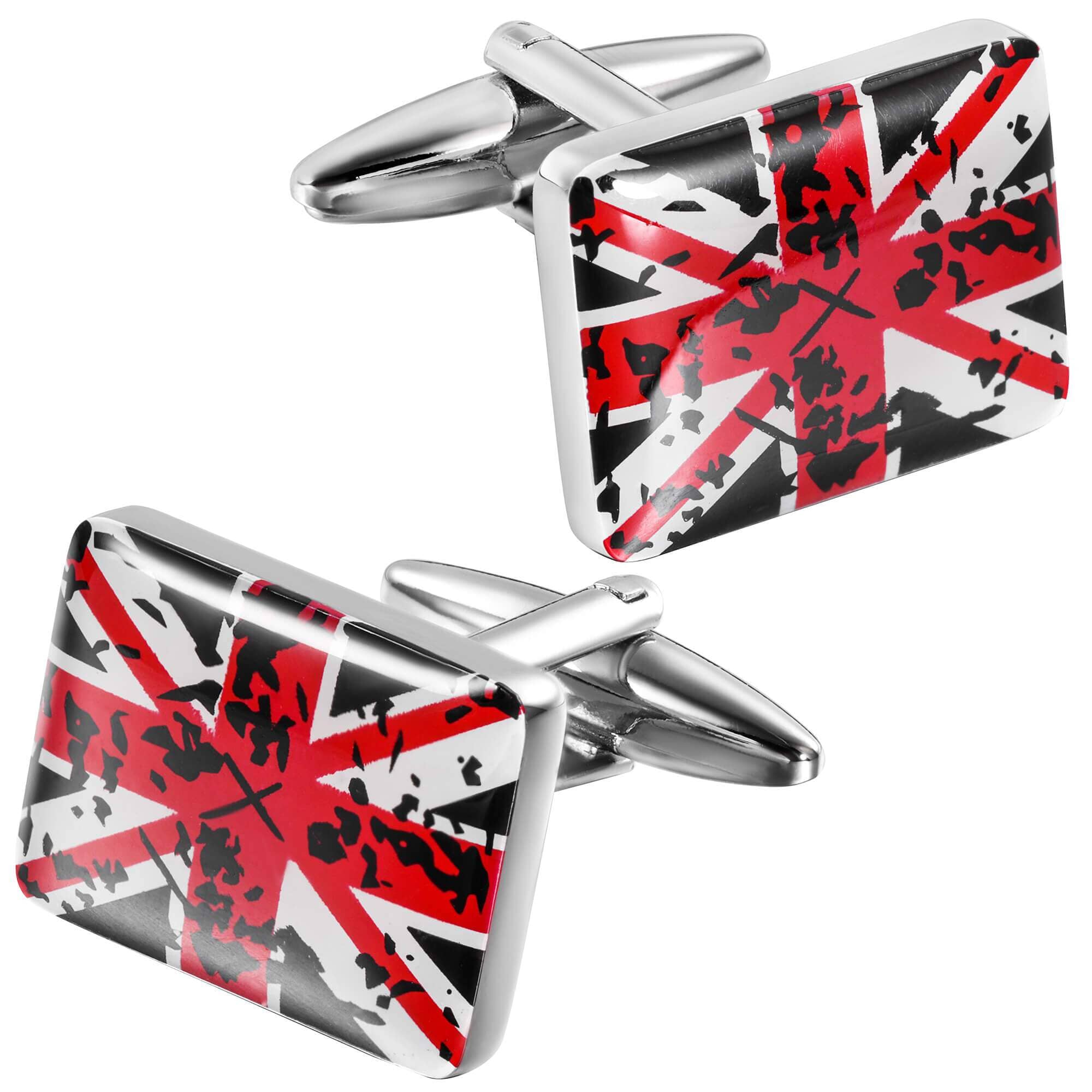 Vintage Distressed UK Union Jack Cufflinks Classic & Modern Cufflinks Clinks Australia 