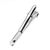 Baseball Bat Silver Tie Clip Tie Bars Clinks