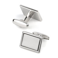 Plain Engravable Rectangle Cufflinks Classic & Modern Cufflinks Clinks Australia