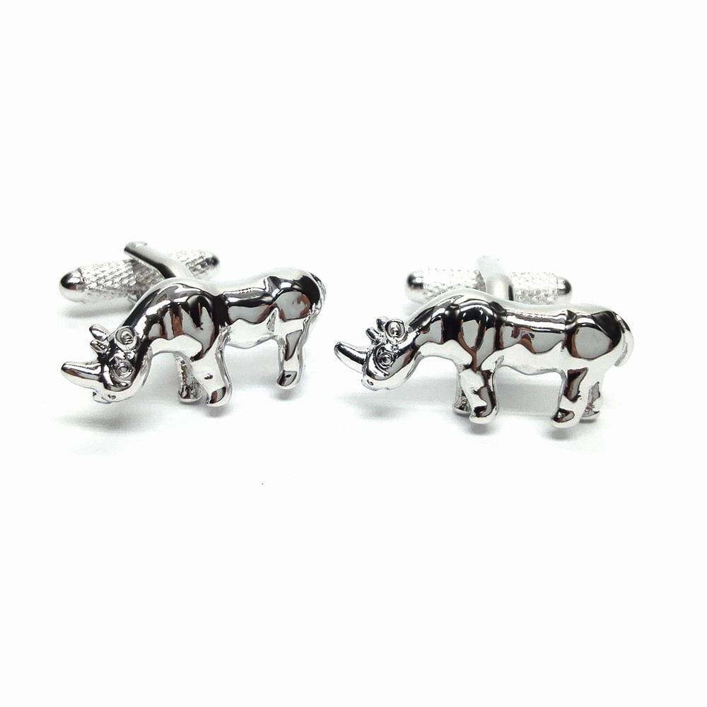 Rhino Cufflinks Novelty Cufflinks Clinks Australia Rhino Cufflinks 