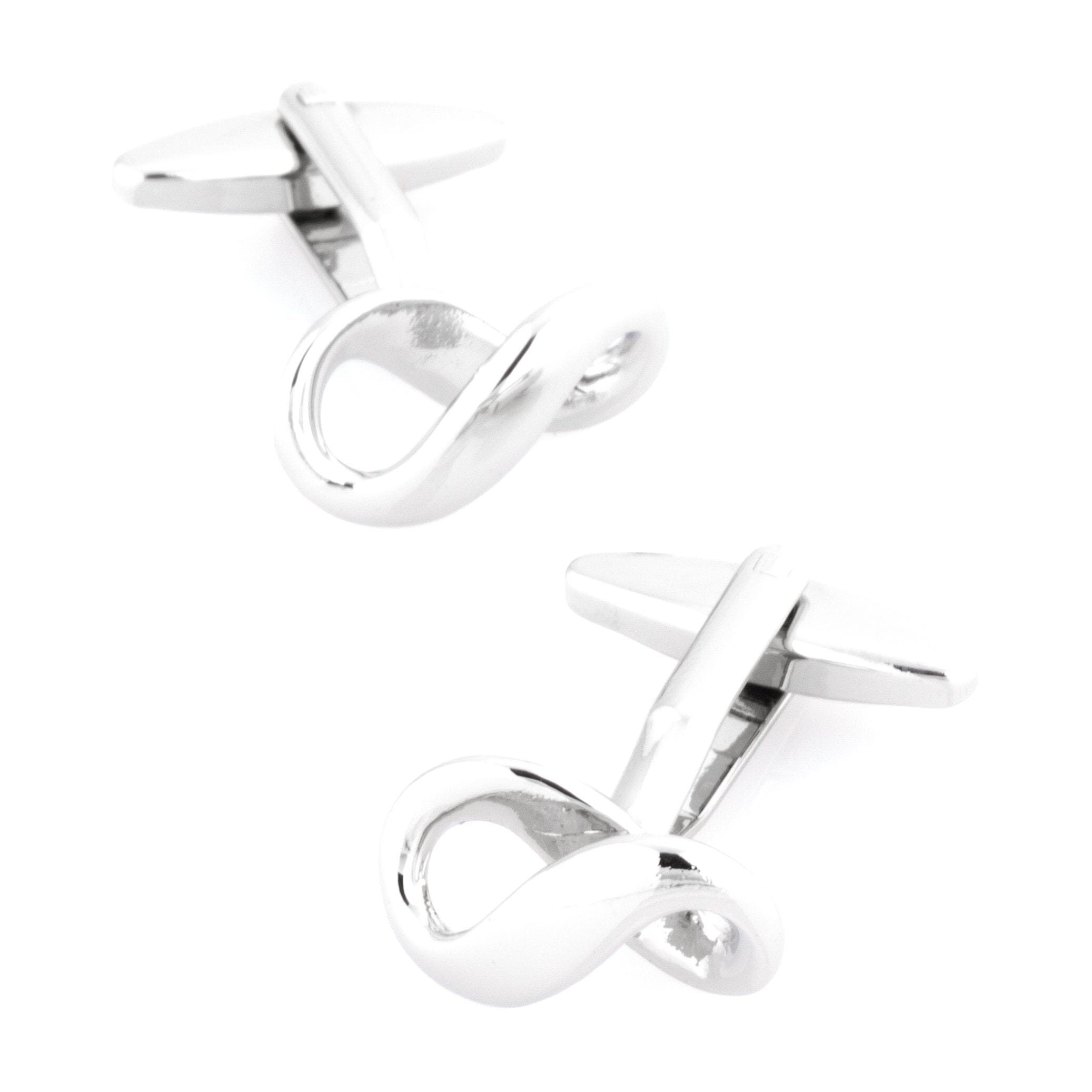 Silver Infinity Symbol Cufflinks Novelty Cufflinks Clinks Australia Silver Infinity Symbol Cufflinks 