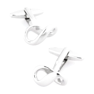 Silver Infinity Symbol Cufflinks Novelty Cufflinks Clinks Australia Silver Infinity Symbol Cufflinks 