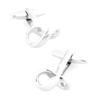 Silver Infinity Symbol Cufflinks Novelty Cufflinks Clinks Australia Silver Infinity Symbol Cufflinks