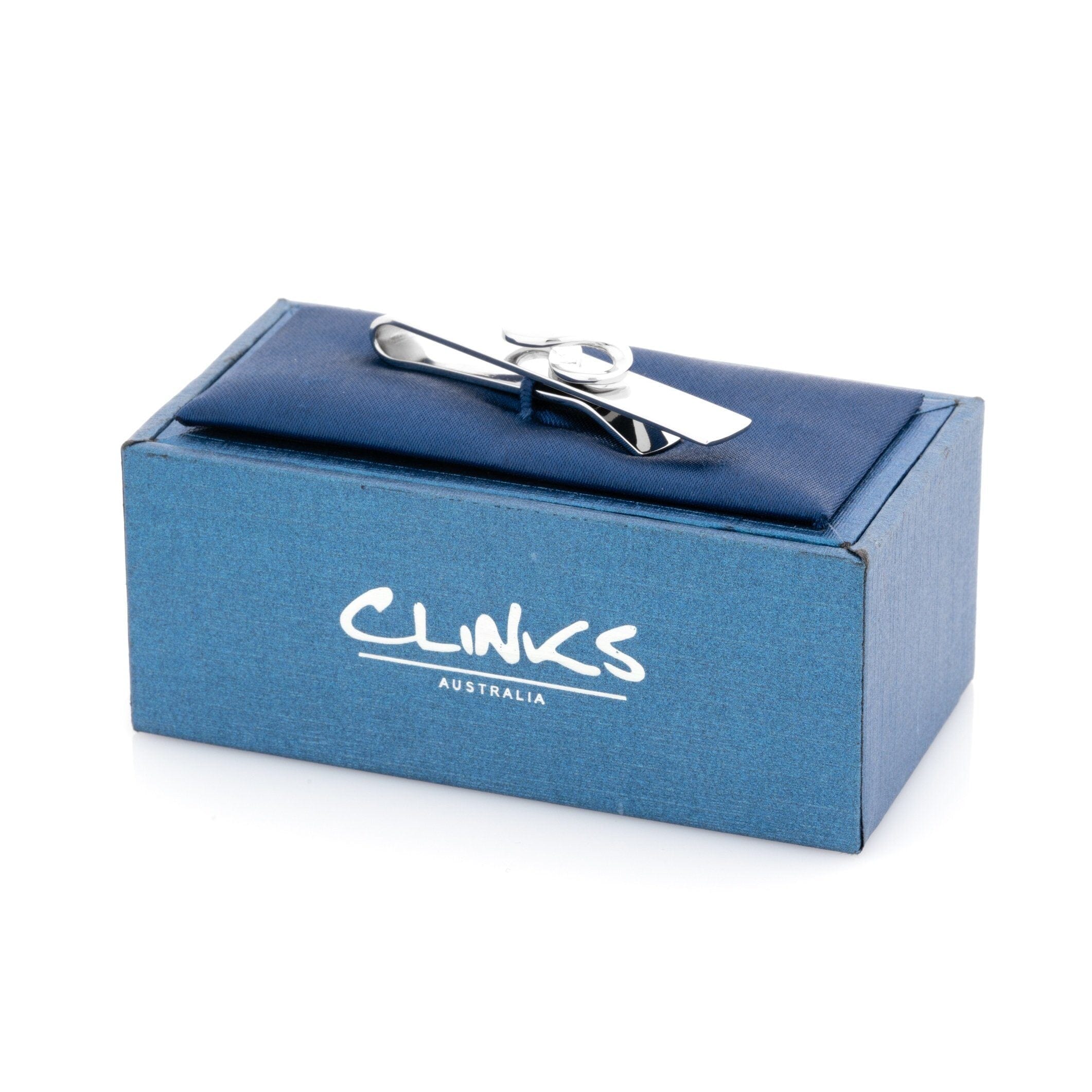 Silver Infinity Tie Bar Tie Clips Clinks 