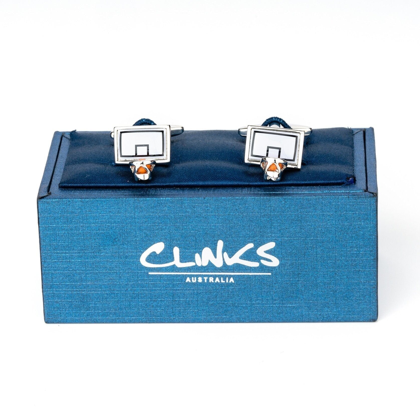 Basketball Backboard and Ring Cufflinks Novelty Cufflinks Clinks Australia 