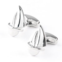 Silver Sailing Boat Yacht Cufflinks Novelty Cufflinks Clinks Australia