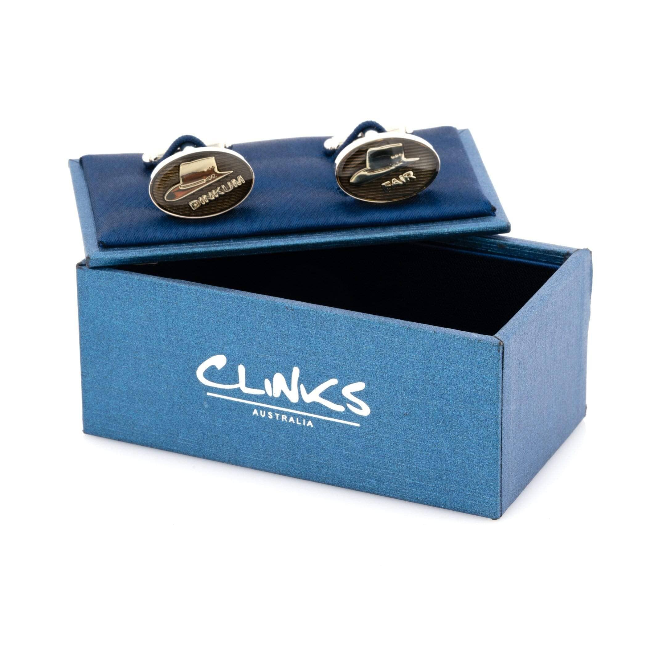 Australian Fair Dinkum Akubra Hat Cufflinks Novelty Cufflinks Clinks Australia 
