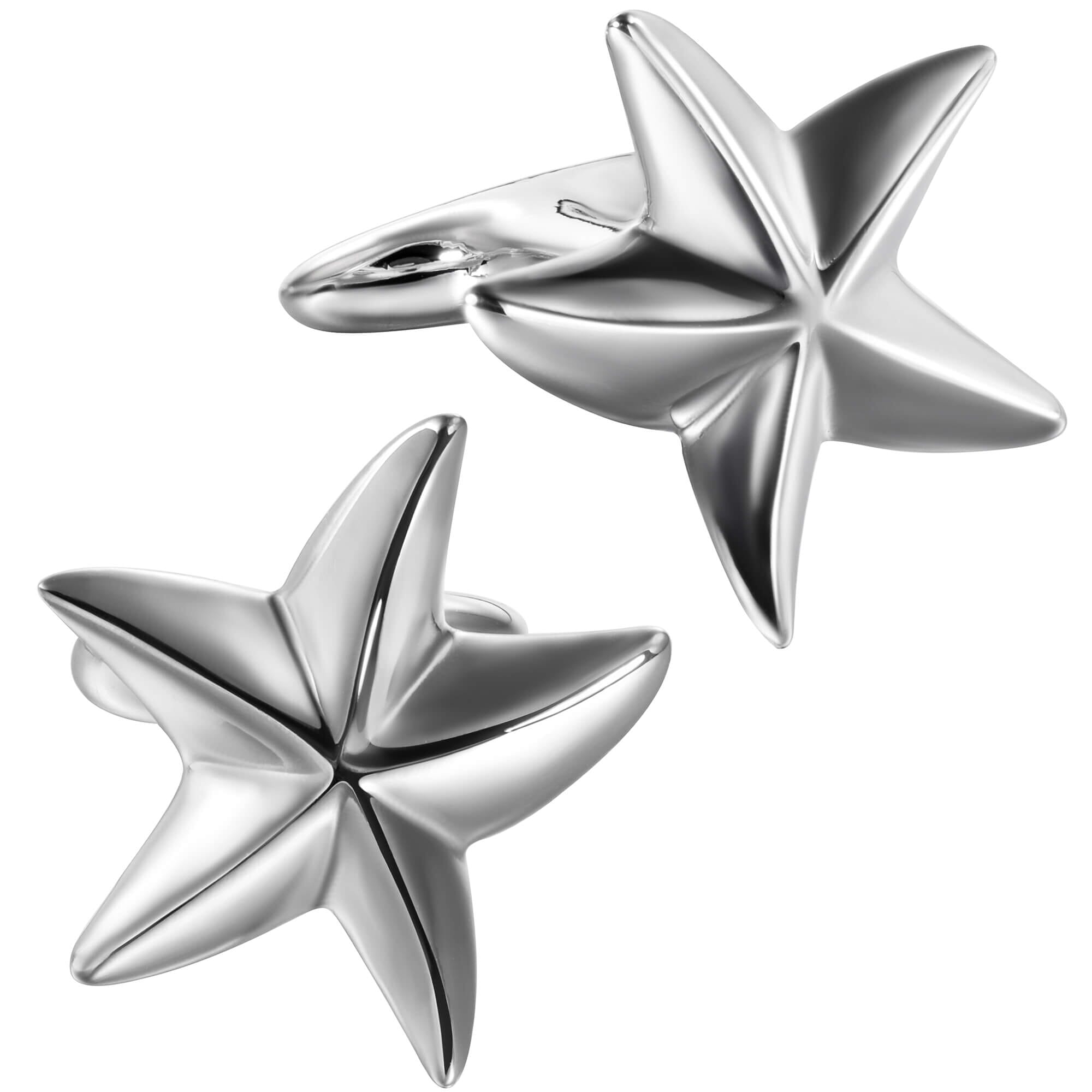 Silver Starfish Cufflinks Novelty Cufflinks Clinks Australia 