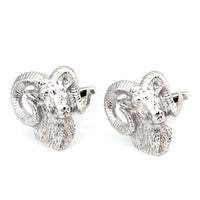 Silver Ram's Head Cufflinks Novelty Cufflinks Clinks Australia