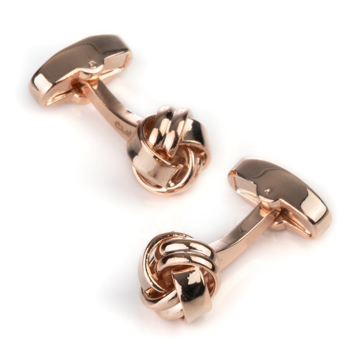 Rose Gold Knot Cufflinks Classic & Modern Cufflinks Clinks Australia 