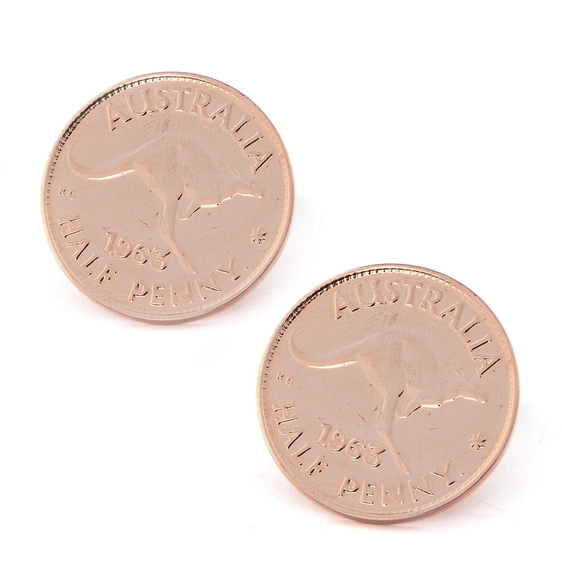 Australian Half Penny Coin Cufflinks Novelty Cufflinks Clinks Australia 