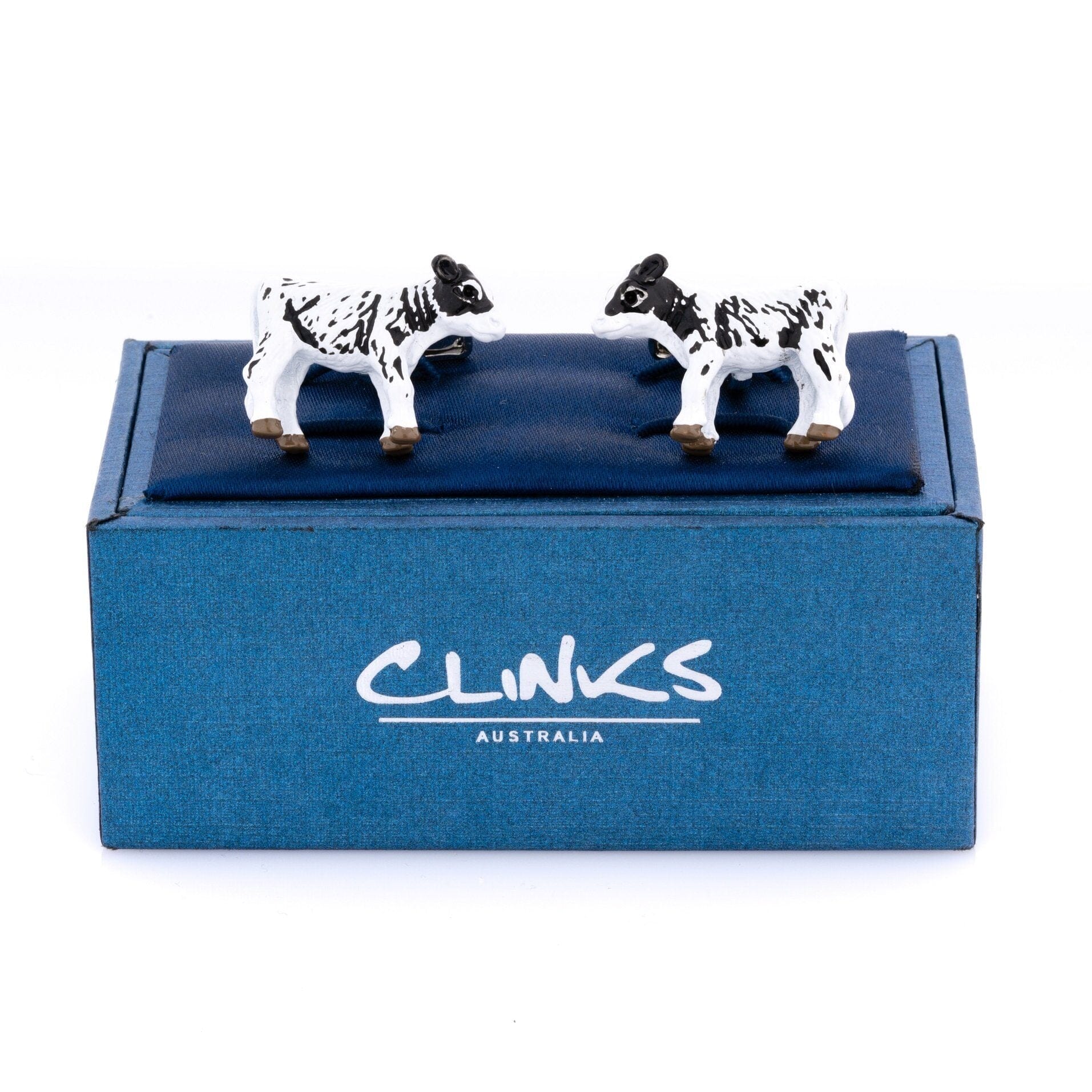 Black and White Cow Cufflinks 3D Novelty Cufflinks Clinks Australia 