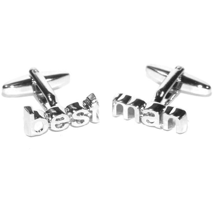 Best Man cut-out style Wedding Cufflinks Wedding Cufflinks Clinks Australia 