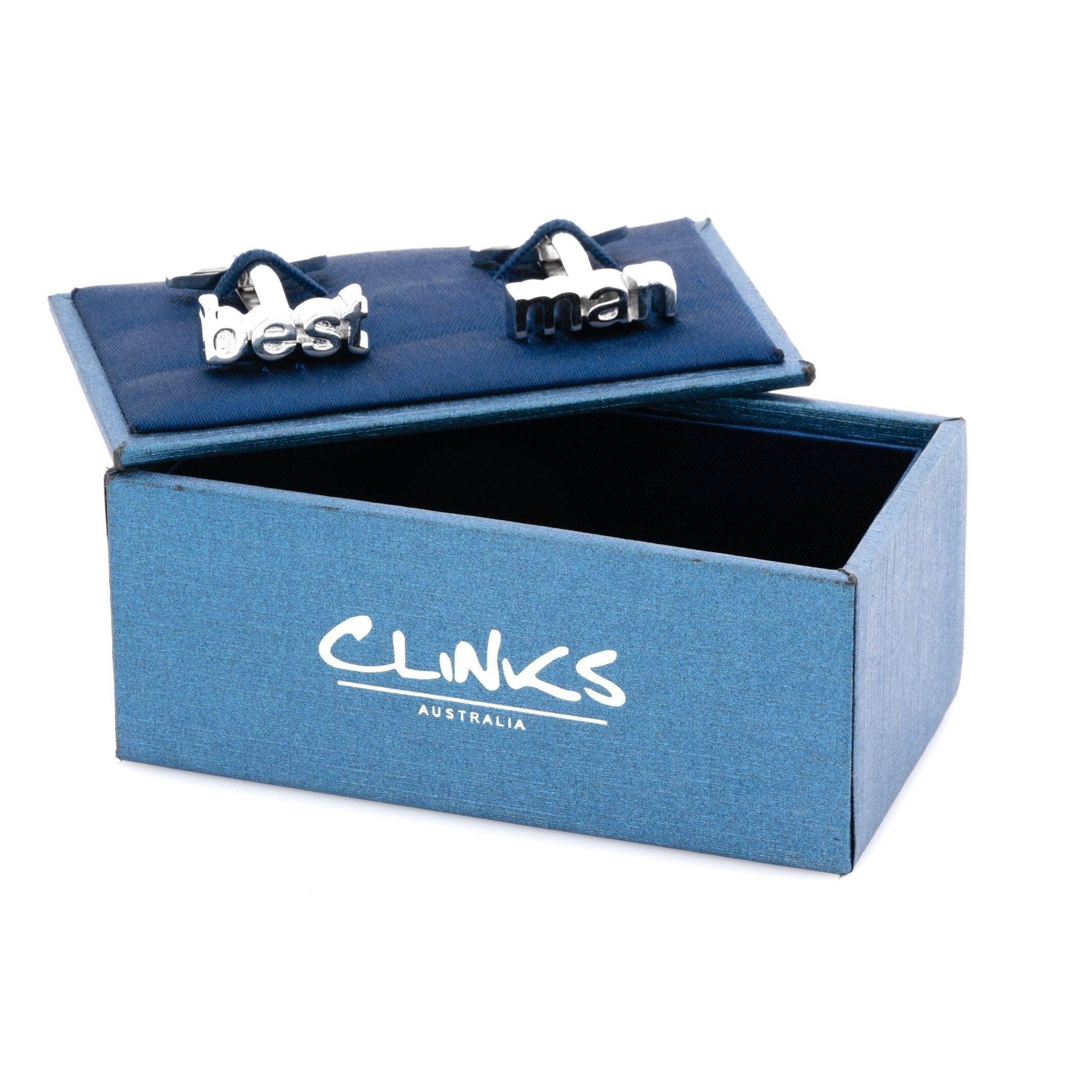 Best Man cut-out style Wedding Cufflinks Wedding Cufflinks Clinks Australia 