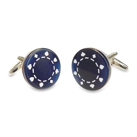 Dark Blue Casino Chip Cufflinks Novelty Cufflinks Clinks Australia Dark Blue Casino Chip Cufflinks 