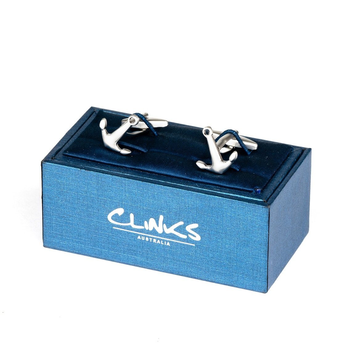 Silver Anchor Cufflinks Novelty Cufflinks Clinks Australia 