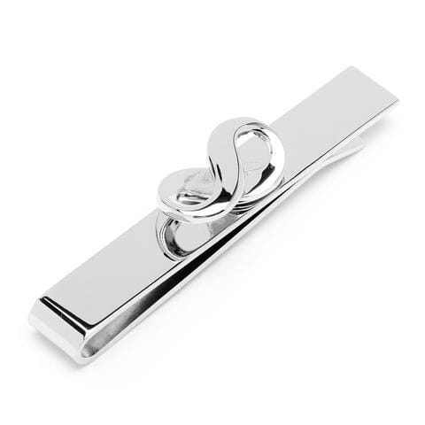 Silver Infinity Tie Bar Tie Clips Clinks Silver Infinity Tie Bar 