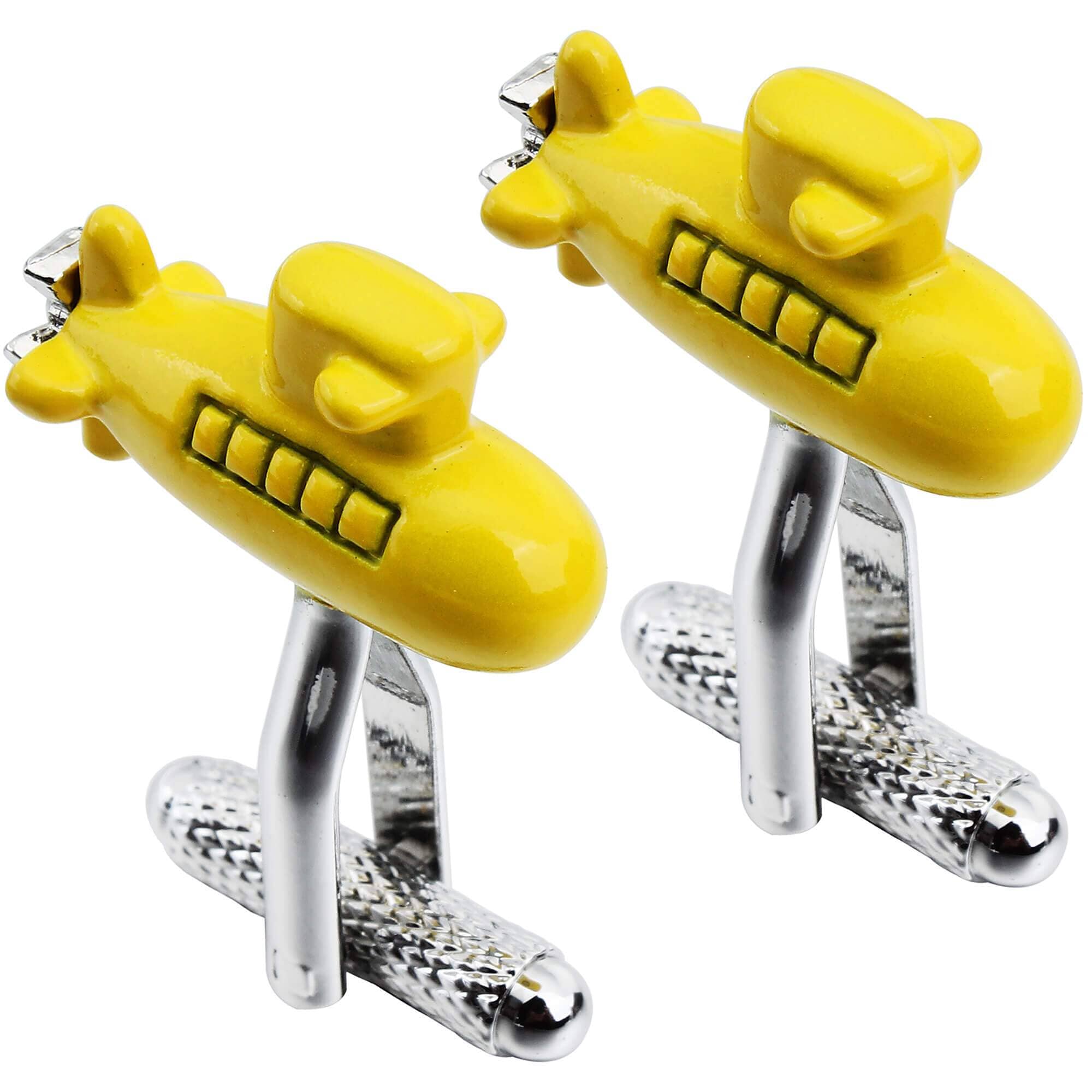 Yellow Submarine Cufflinks Novelty Cufflinks Clinks Australia Yellow Submarine Cufflinks 