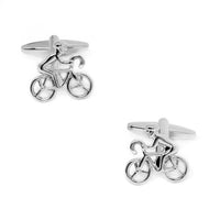 Silver Bicycle Cyclist Cufflinks Novelty Cufflinks Clinks Australia