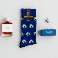 Soccer Cocktail Gift Set, Soccer Gift Set, Socks Gift Sets, Socks, Cufflinks, Location: SK2032+CL4282, GS3001, Cuffed, Clinks.com, Clinks Australia