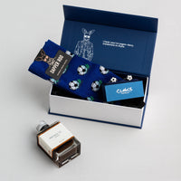 Soccer Cocktail Gift Set, Soccer Gift Set, Socks Gift Sets, Socks, Cufflinks, Location: SK2032+CL4282, GS3001, Cuffed, Clinks.com, Clinks Australia