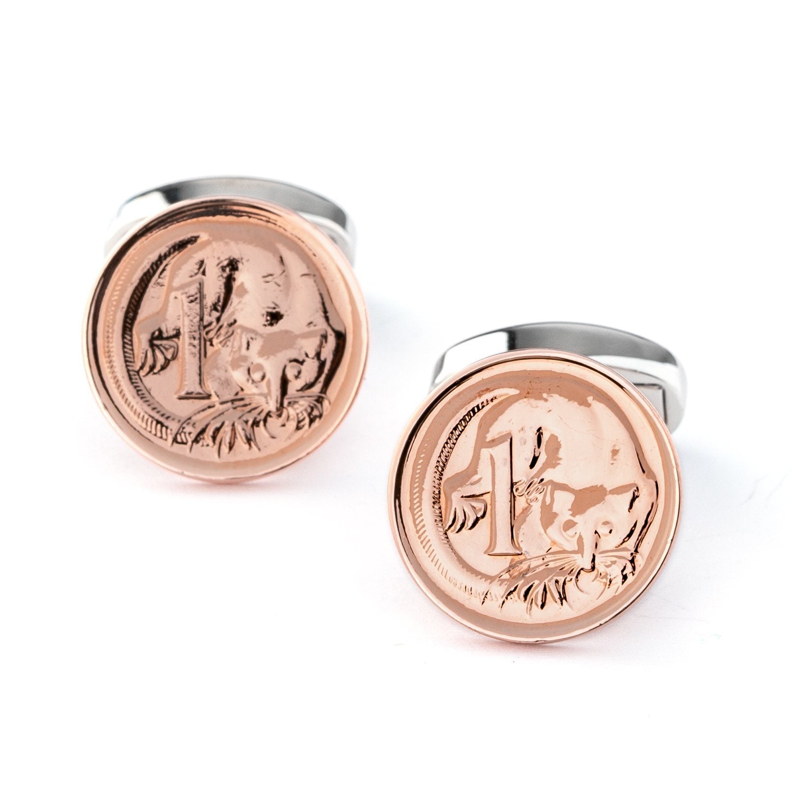 Australian 1 Cent Coin Cufflinks , Novelty Cufflinks , CL5601 , Mens Cufflinks , Cufflinks , Cuffed , Clinks , Clinks Australia 