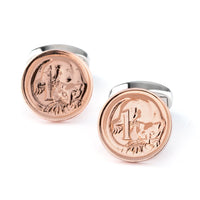 Australian 1 Cent Coin Cufflinks , Novelty Cufflinks , CL5601 , Mens Cufflinks , Cufflinks , Cuffed , Clinks , Clinks Australia