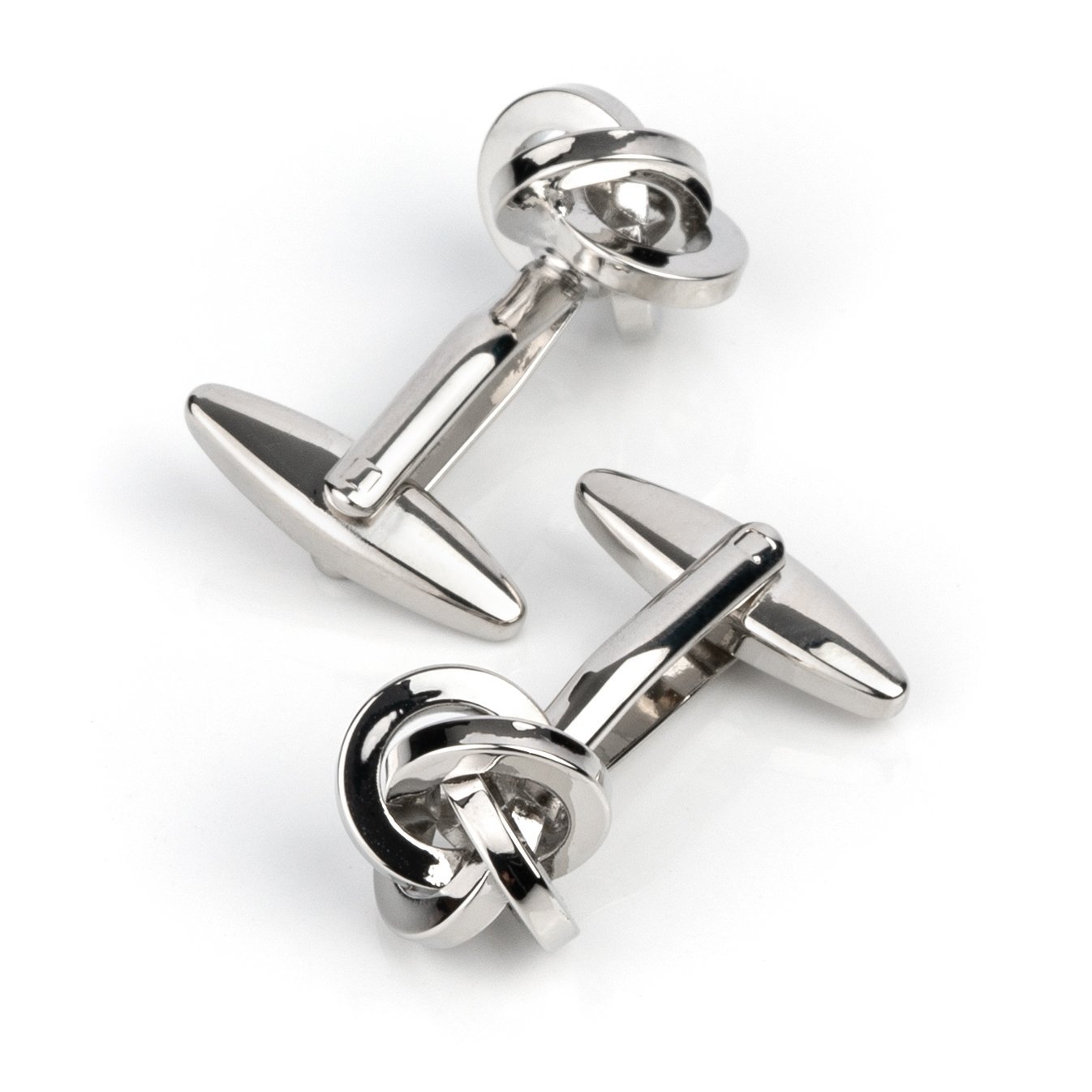 Silver Square Knot Cufflinks Classic & Modern Cufflinks Clinks Australia 