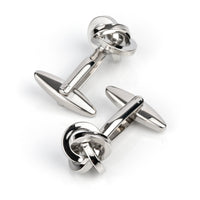 Silver Square Knot Cufflinks Classic & Modern Cufflinks Clinks Australia