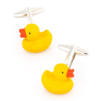 Yellow Rubber Duckie Cufflinks Novelty Cufflinks Clinks Australia Yellow Rubber Duckie Cufflinks