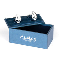 Silver Sailing Boat Yacht Cufflinks Novelty Cufflinks Clinks Australia