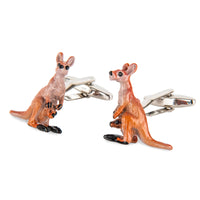 Colour Red Kangaroo Cufflinks Novelty Cufflinks Clinks Australia Default