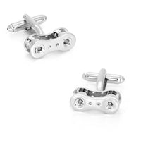 Silver Bicycle Chain Link Cufflinks Novelty Cufflinks Clinks Australia Silver Bicycle Chain Link Cufflinks