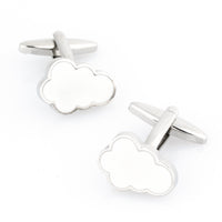 Cloud Cufflinks White Novelty Cufflinks Clinks Australia Cloud Cufflinks White
